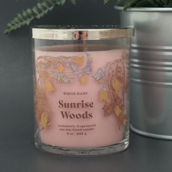 BBW Sunrise Woods White Barn Bath & Body Works Single Wick Candle - Picture 1 of 10